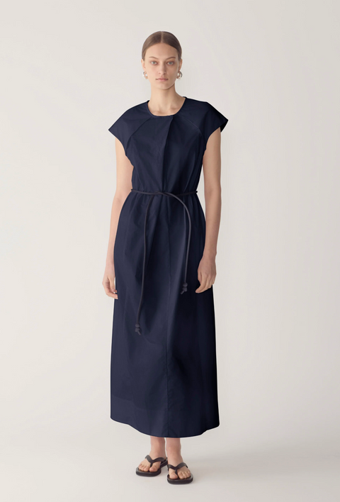 Foemina Asena Leather Belt - Navy