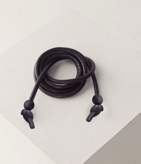 Foemina Asena Leather Belt - Black