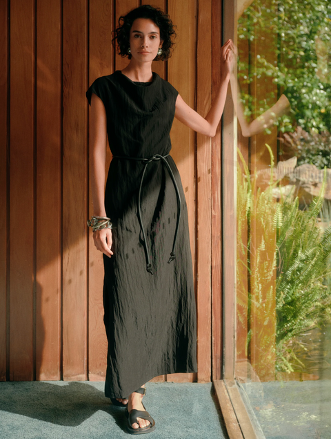 Foemina Asena Leather Belt - Black