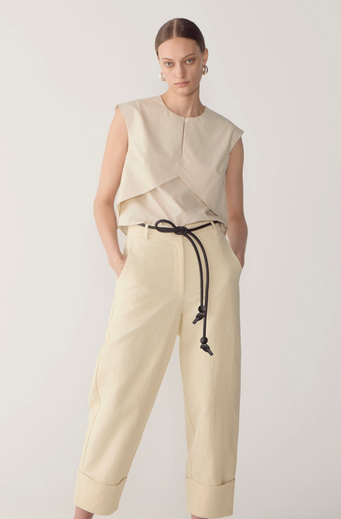 Foemina Asena Leather Belt - Black
