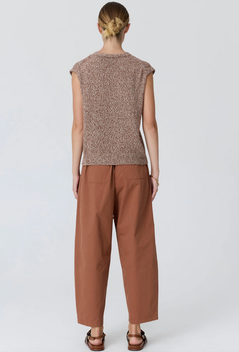 POL Clothing Rye Knit Vest - Toffee