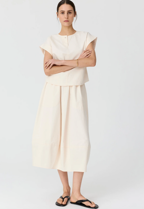 POL Clothing Alma Top - Pebble