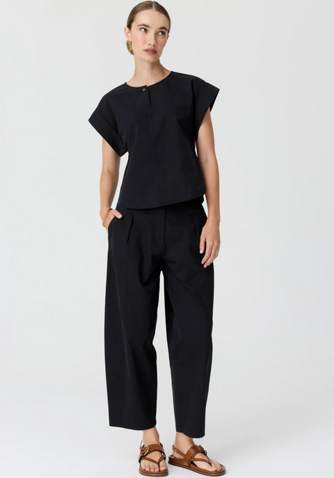 POL Clothing Alma Barrel Pant - Black