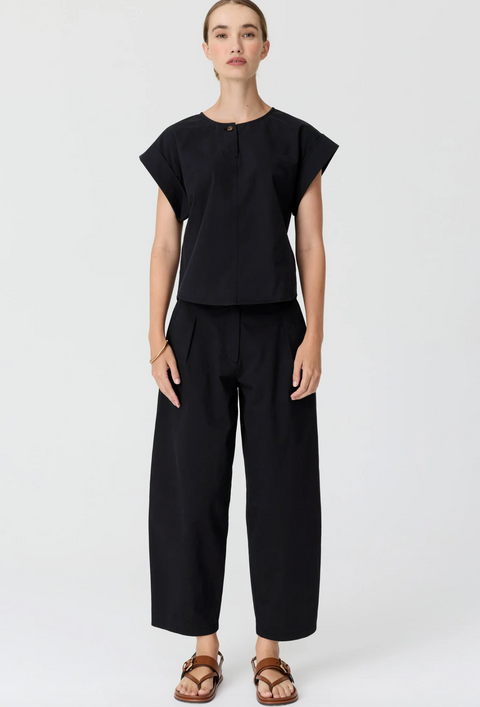 POL Clothing Alma Barrel Pant - Black
