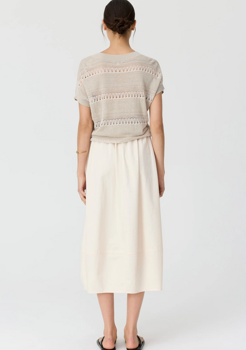 POL Clothing Alma Bubble Skirt - Pebble