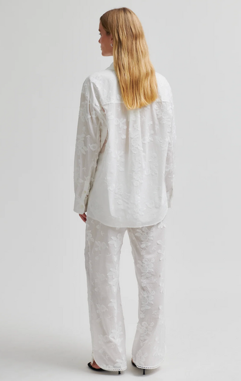 Second Female Lio Embroidered Shirt - White