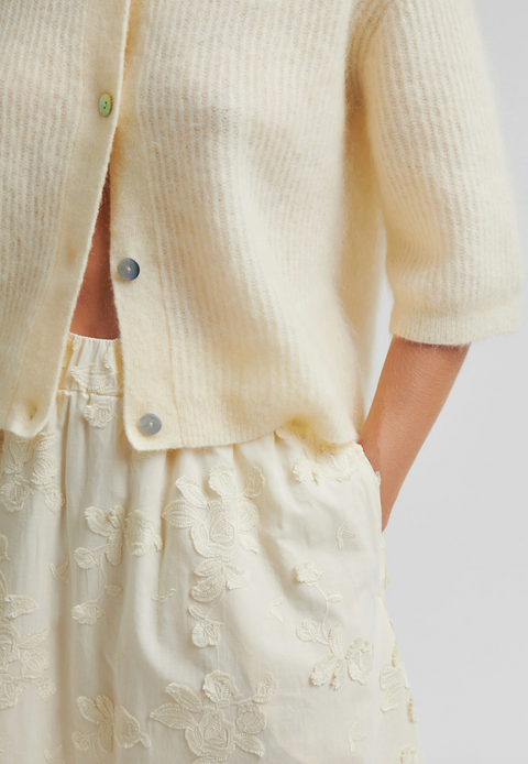 Second Female Lio Embroidered Skirt - Alabaster