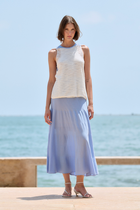 Sita Murt Knit Skirt - Blue Sky