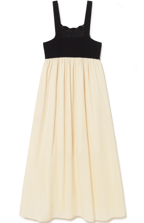 Sita Murt Contrast Dress - Black/Cream
