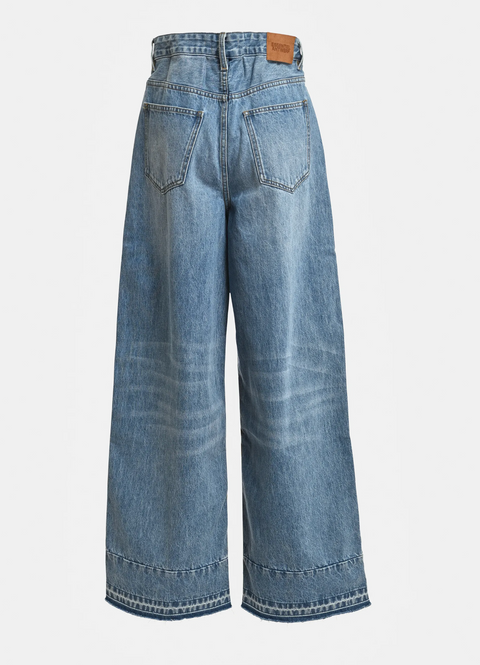 Essentiel Antwerp Krisp Fabric Mix Jeans - Blue/Brown