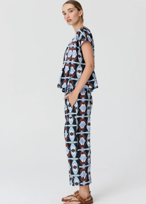 POL Clothing Thyra Reversible Tee - Thyra Print