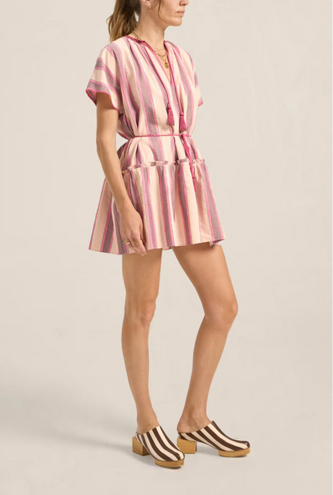 Ilio Nema Cupid Dress - Pink Mykonos Stripe