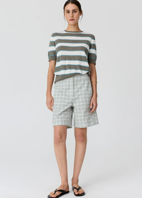 POL Clothing Parterre Shorts - Parterre Jacquard