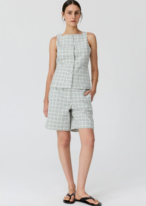 POL Clothing Parterre Shorts - Parterre Jacquard