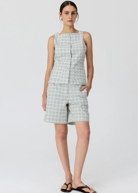 POL Clothing Parterre Vest - Parterre Jacquard