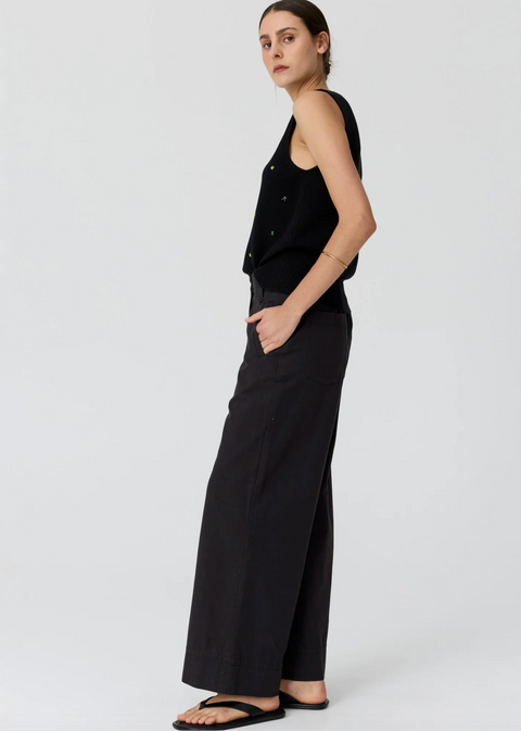 POL Clothing Viloa Beaded Tank - Black