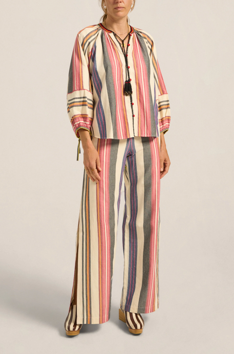 Ilio Nema Capitol Blouse - Voula Stripe