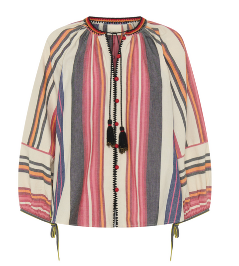 Ilio Nema Capitol Blouse - Voula Stripe