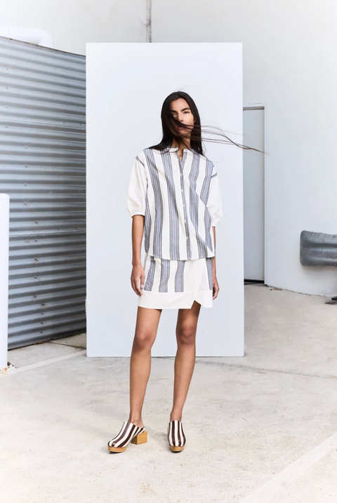 Ilio Nema Linus Shirt - White Poplin