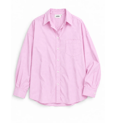 LMND Chiara Classic Long Sleeve Shirt - Rose Glow