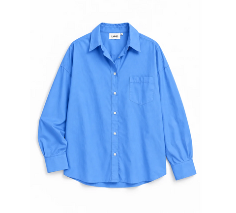 LMND Chiara Classic Long Sleeve Shirt - Ink Blue
