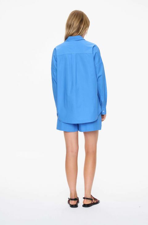 LMND Chiara Classic Long Sleeve Shirt - Ink Blue