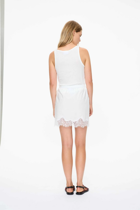 LMND Sunny Sheer Tank Top - White