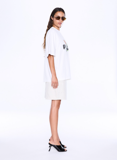 Ena Pelly Sophia Relaxed Tee - Vintage White/Thorn