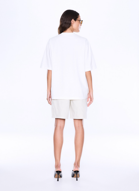 Ena Pelly Sophia Relaxed Tee - Vintage White/Thorn