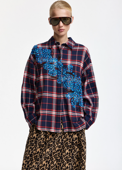 Essentiel Antwerp Kirke Embellished Shirt - Firestarter