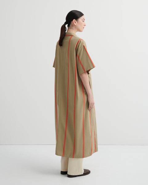 Kowtow Balance Dress - Nasturtium Stripe
