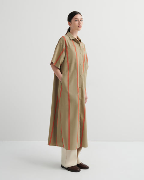 Kowtow Balance Dress - Nasturtium Stripe