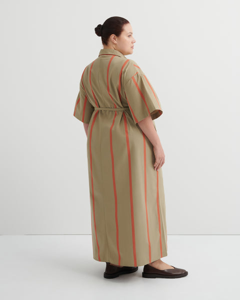 Kowtow Balance Dress - Nasturtium Stripe