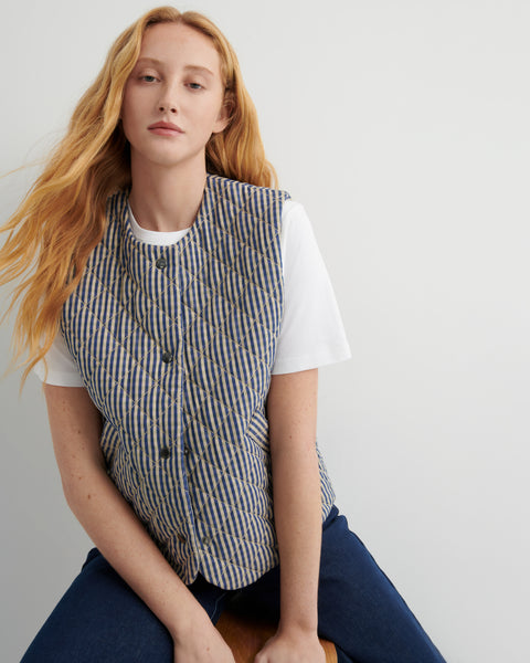 Kowtow Quilter Vest - Landscape Check