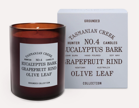 HUNTER CANDLES NO. 4 TASMANIAN CREEK / Eucalyptus Bark, Grapefruit Rind, Olive Leaf