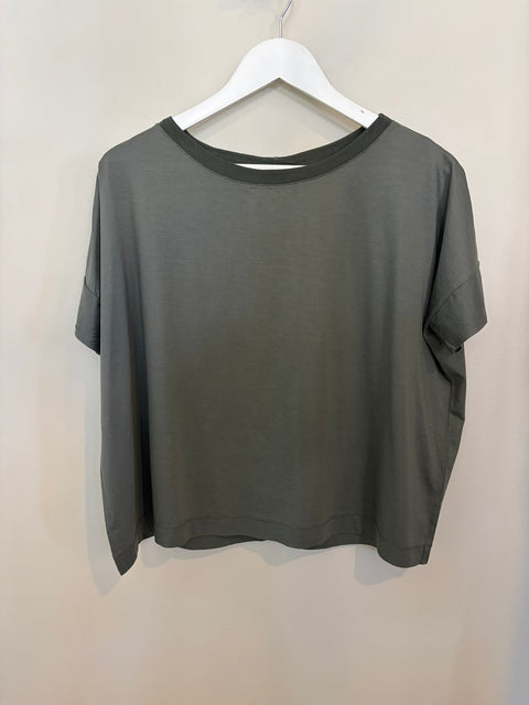 Transit Boxy Tee - Dark Olive