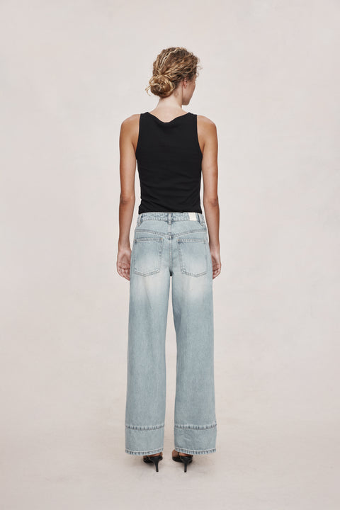 Marle Border Jean - Faded Blue