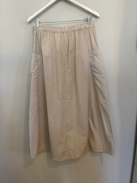 Transit Light Poplin Skirt - Sand