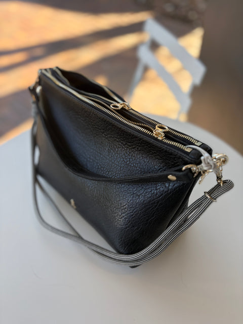 Craie Studio Dual Crossbody Bag - Bubble  Noir