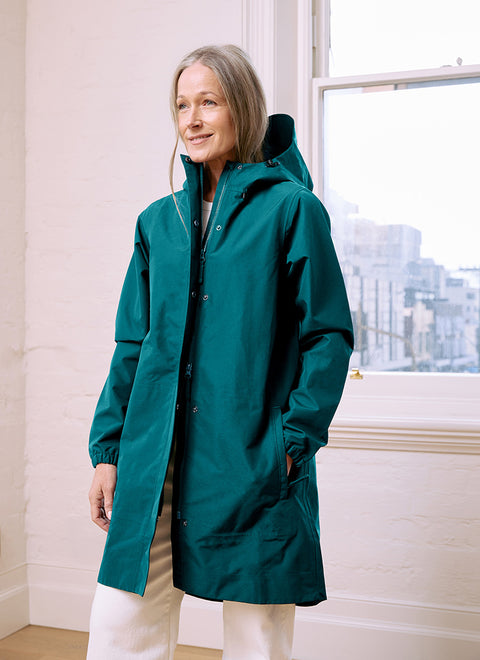 Amble Refuge Waterproof Jacket - Lagoon