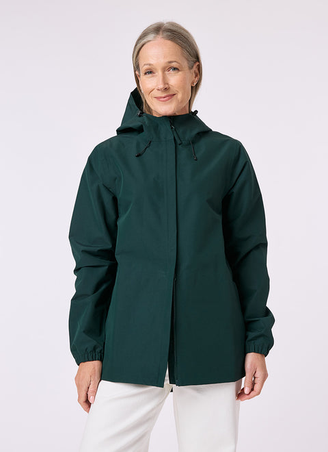 Amble Elements Waterproof Jacket - Eucalyptus