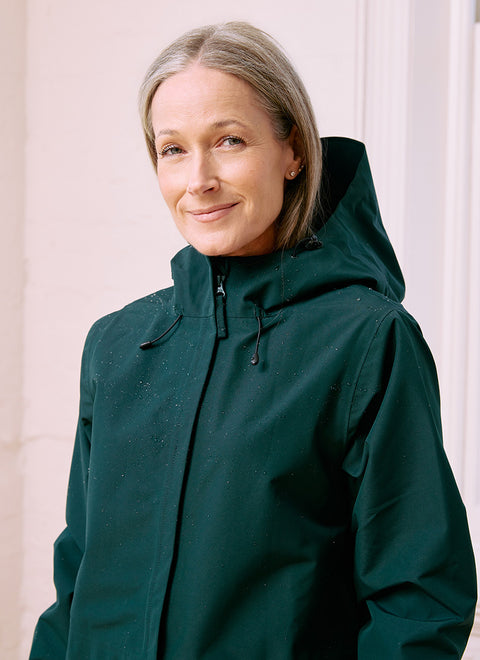 Amble Elements Waterproof Jacket - Eucalyptus