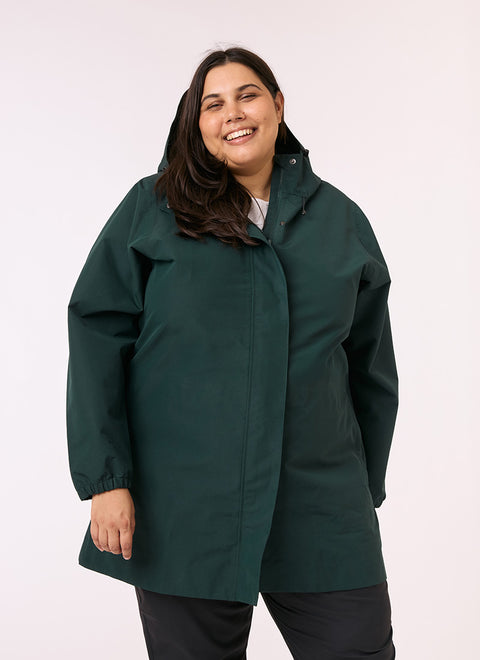 Amble Refuge Waterproof Jacket - Eucalyptus