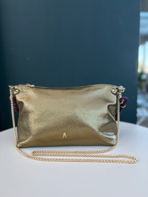 Craie Studio Mallow Crossbody Bag - Metal Khaki