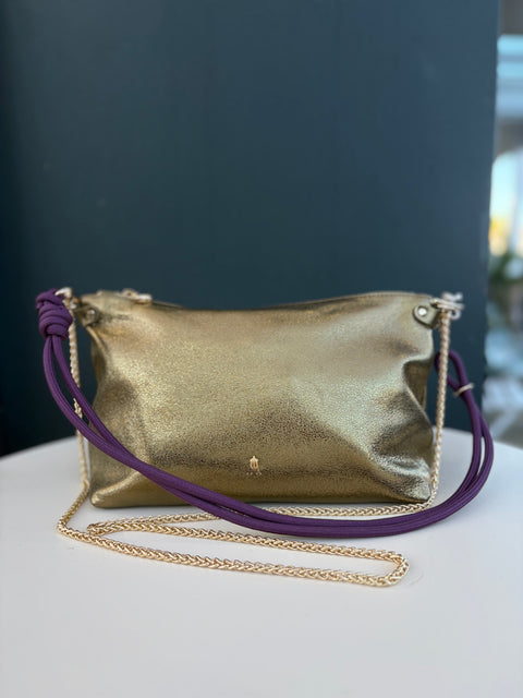 Craie Studio Mallow Crossbody Bag - Metal Khaki