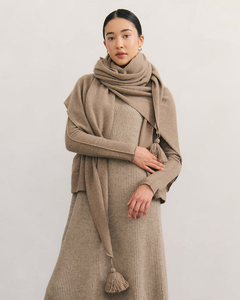 Cashmerism Oversized Triangle Shawl