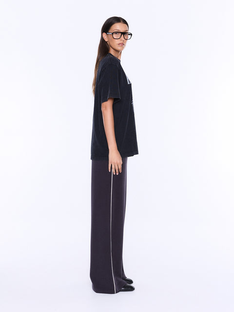 Ena Pelly Ivy Relaxed Tee - Vintage Black/Cheetah
