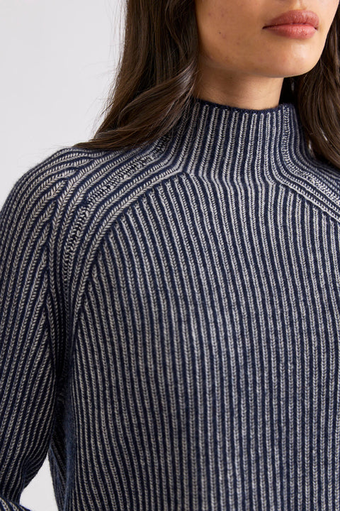 Mia Fratino Maxi Funnel - French Navy/Alabaster