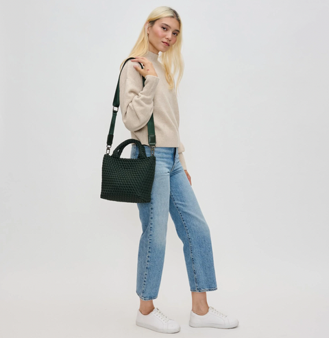 Sol and Selene Woven Neoprene Cross Body Bag - Skys The Limit Small