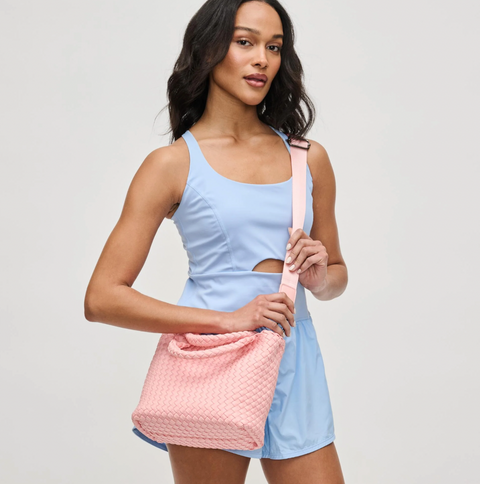 Sol and Selene Woven Neoprene Cross Body Bag - Skys The Limit Small